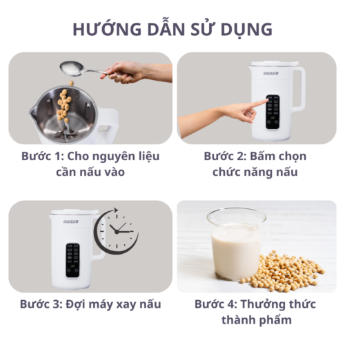 Máy làm sữa hạt BIGGER BG-6012 3